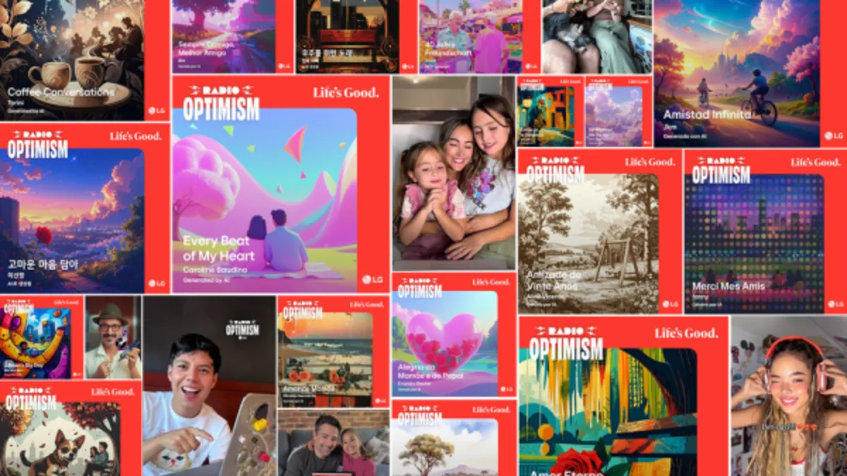 LG Radio Optimism Campaign Spreads Positivity Through 700000 AI Songs